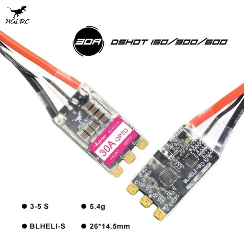 Drone Battery Plate - HGLRC 30A 30AMP ESC แบบไม่มีแปรงถ่าน 3-5S
