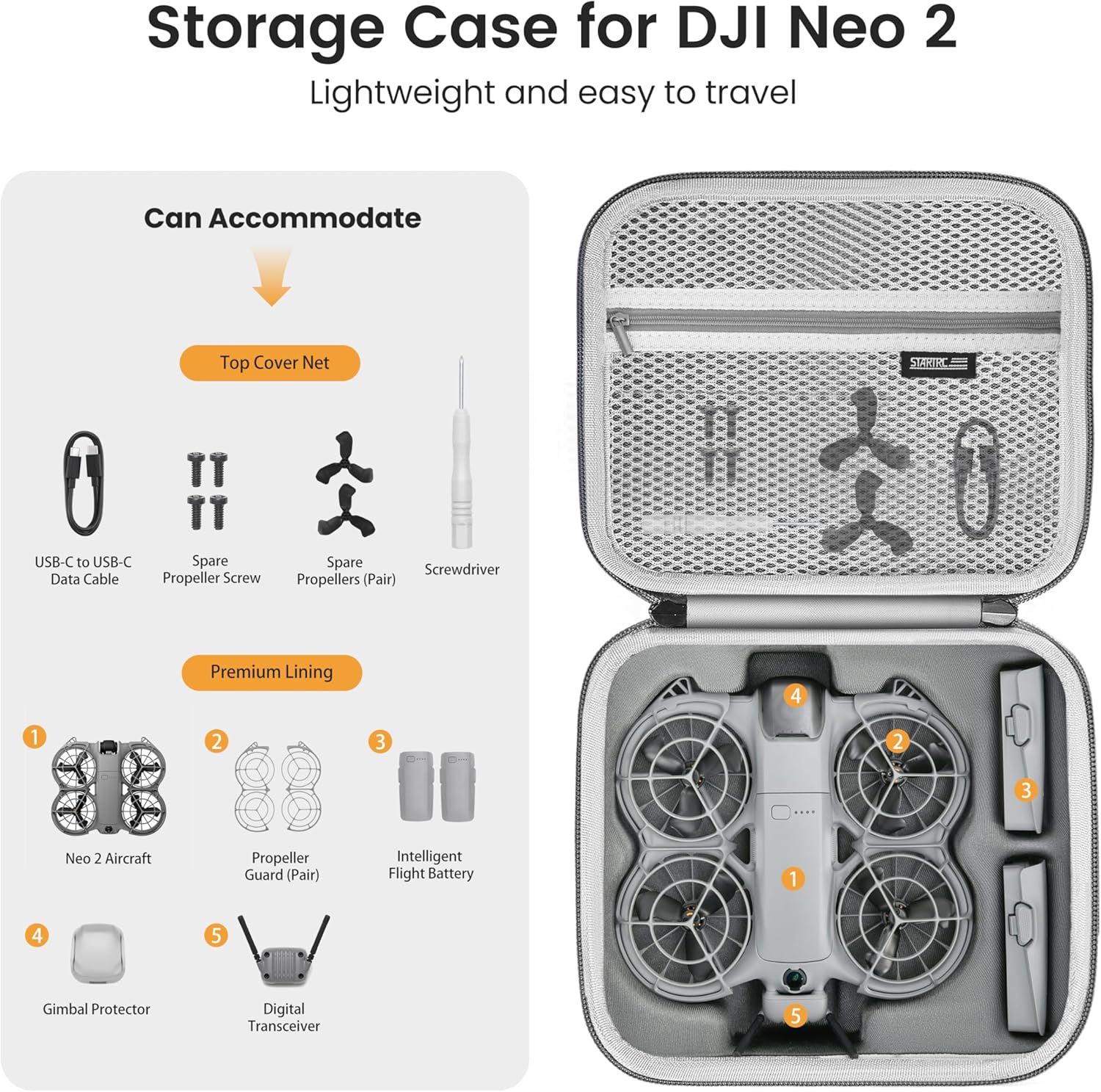 กระเป๋า STARTRC Neo 2 แบบพกพา  - Drone Battery Case บทวิจารณ์และราคา
