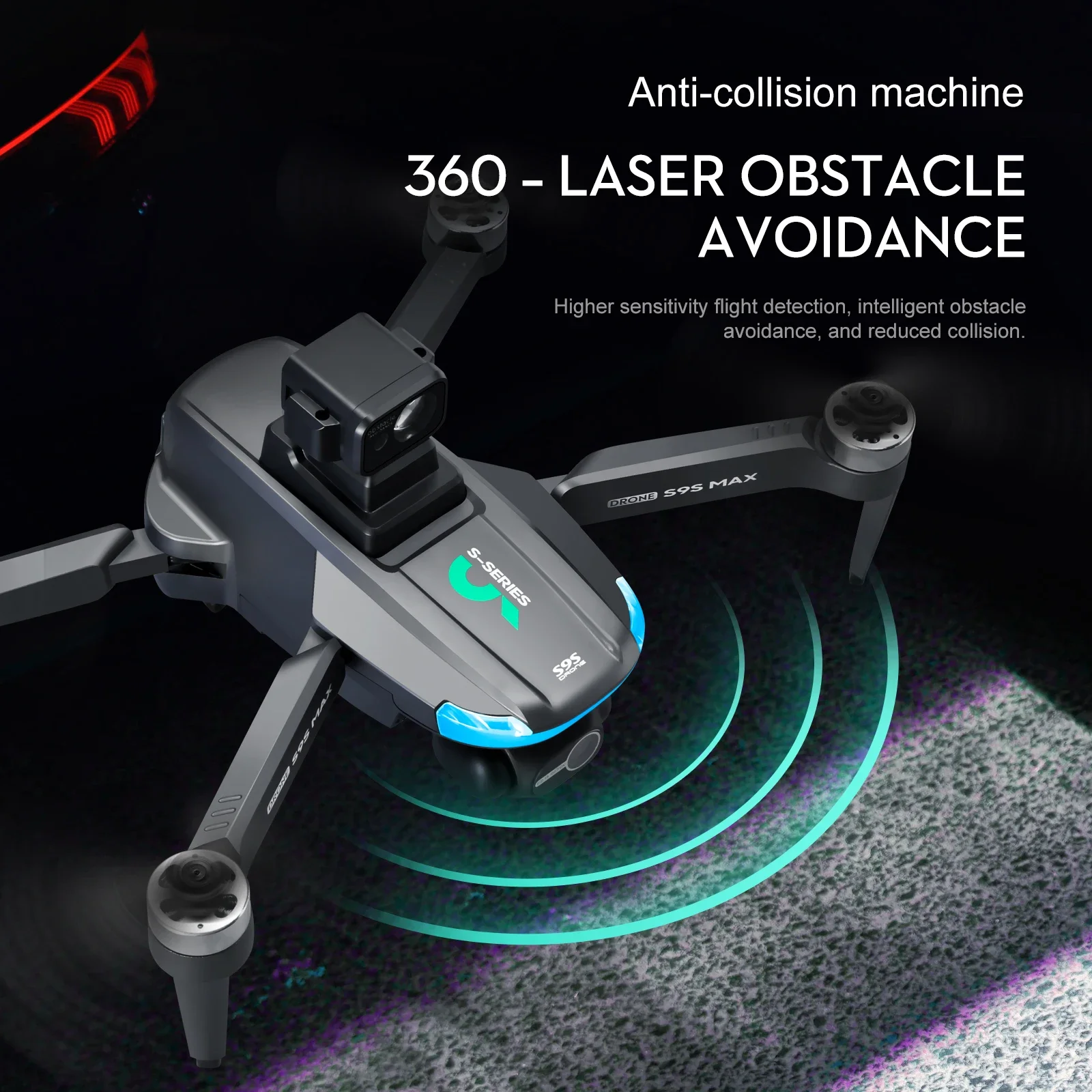 ใหม่S9S MAX MINI Drone 4K 2 แก - Drone Battery Case บทวิจารณ์และราคา