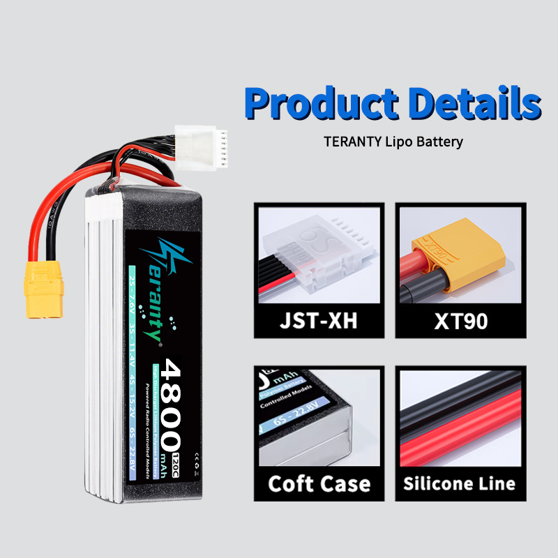 TERANTY 6S 4800mAh แบตเตอรี่ลิ - Drone Battery Plate บทวิจารณ์และราคา