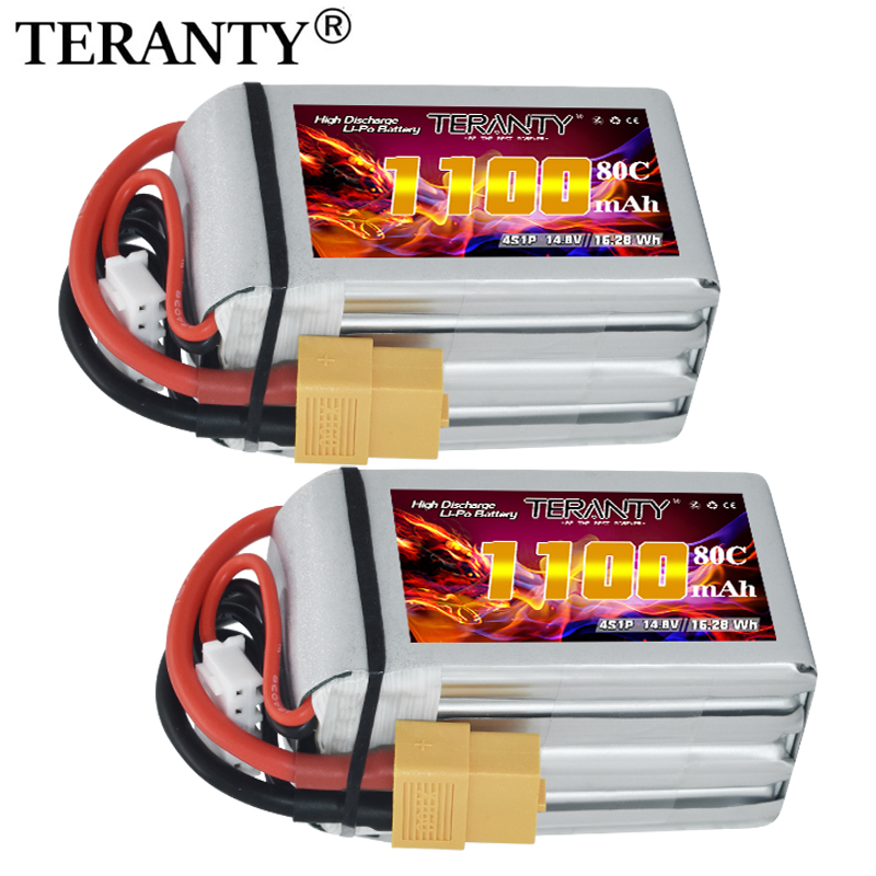 TERANTY 4S 1100mAh 80C/160C แบ - Drone Battery 4S บทวิจารณ์และราคา