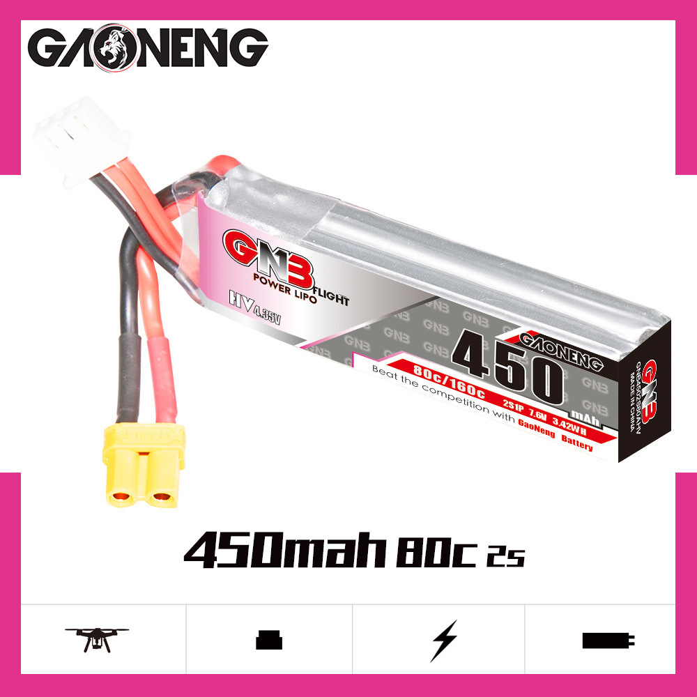 GNB LiPo แบตเตอรี่ HV 2S 7.6V  - Drone Battery Plate บทวิจารณ์และราคา