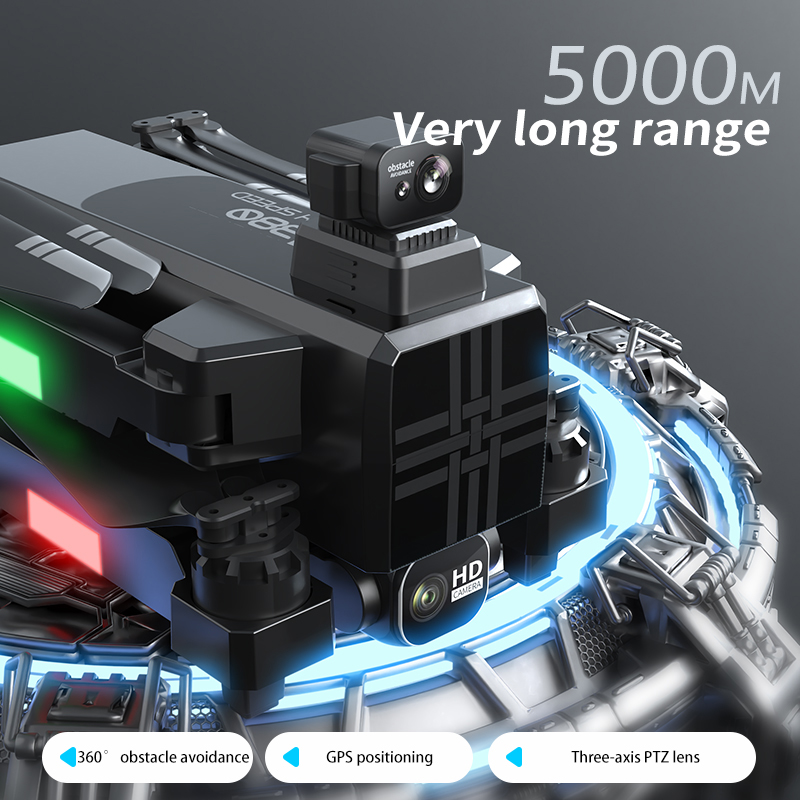 โดรน A380 4K HD สามแกนกันสั่นแ - Drone Battery Case บทวิจารณ์และราคา