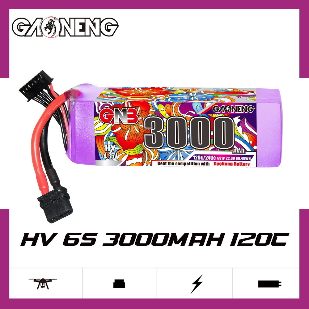 แบตเตอรี่ลิโพ GNB 6S 22.8V 300 - Drone Battery Connector บทวิจารณ์และราคา