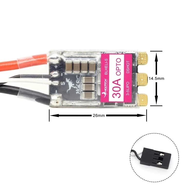 HGLRC 30A 30AMP ESC แบบไม่มีแป - Drone Battery Plate บทวิจารณ์และราคา